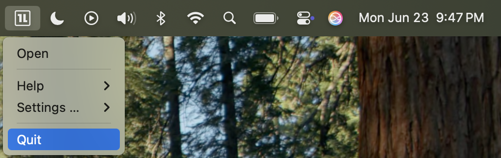 macOS restart